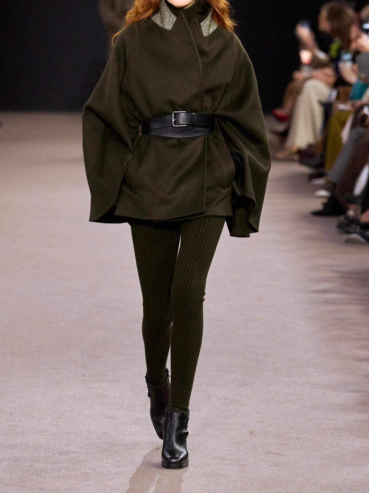 Max Mara Verna Belted Camel Hair Coat In Green