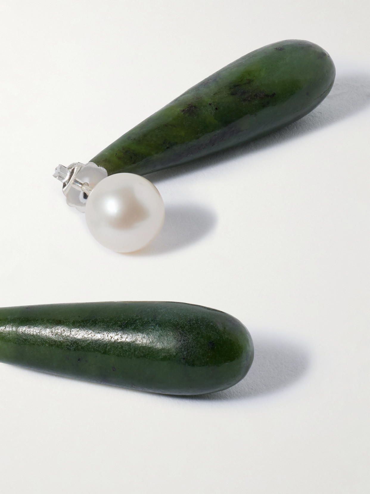 Sophie Buhai Small Angelyne Jade Earrings In Green