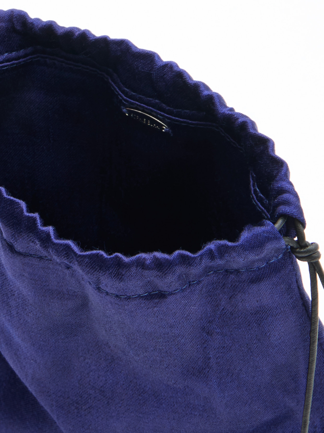 Sophie Buhai Teardrop Embellished Satin Drawstring Pouch In Blue
