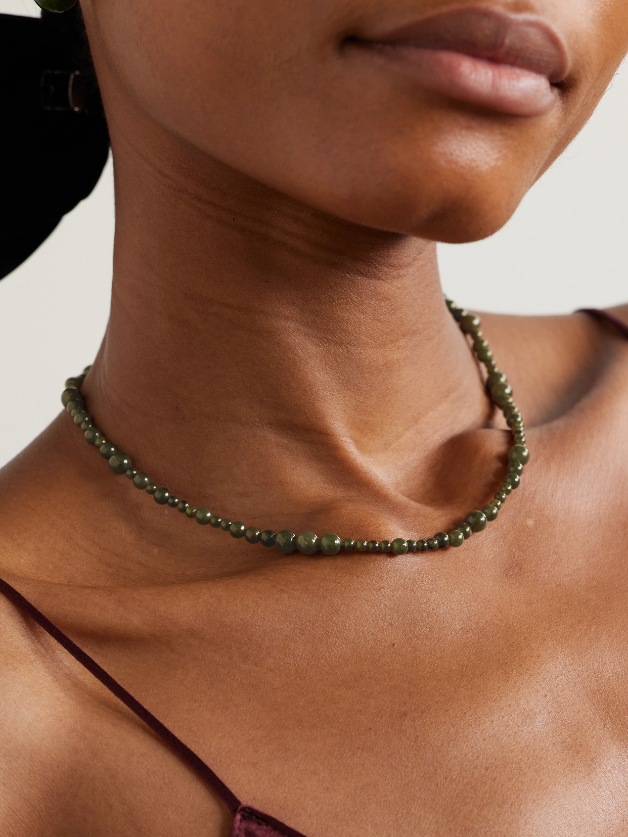 Sophie Buhai Constellation Silver Jade Necklace In Green