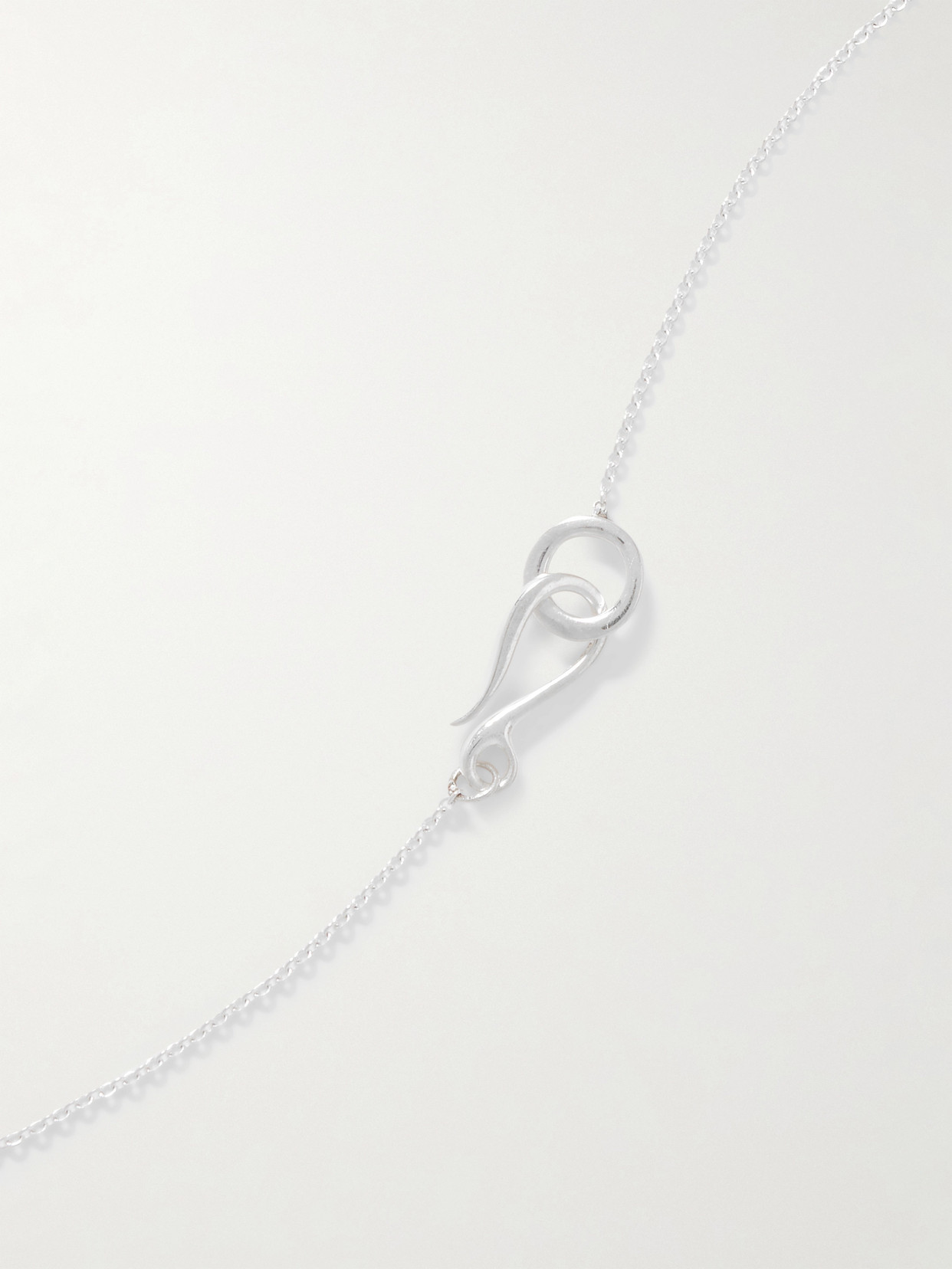 Sophie Buhai Tiny Egg Silver Jade Necklace In Green