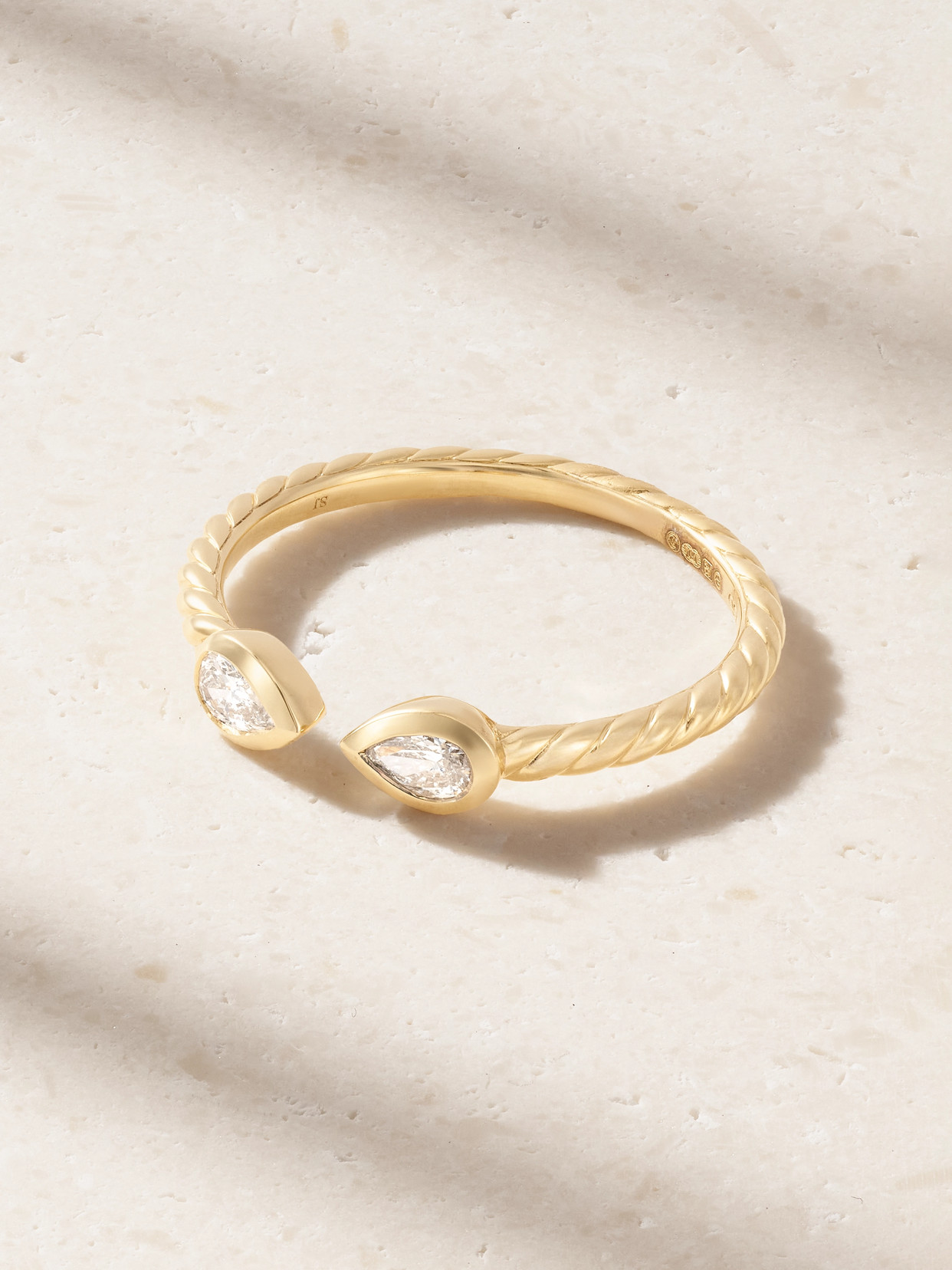 David Yurman Cable 18-karat Gold Diamond Ring