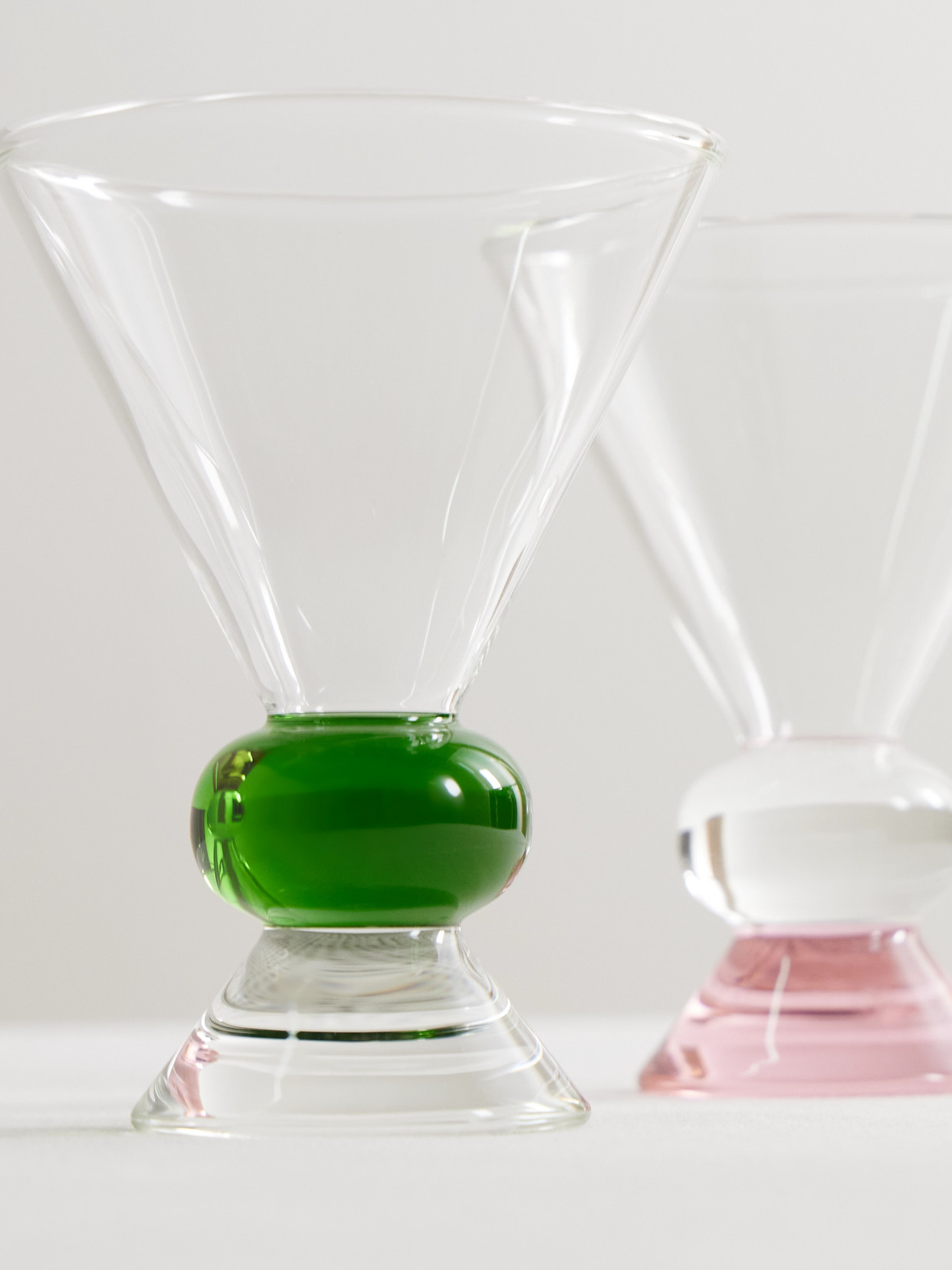 Sophie Lou Jacobsen + Ghia Totem Set Of Two Glasses In Multi