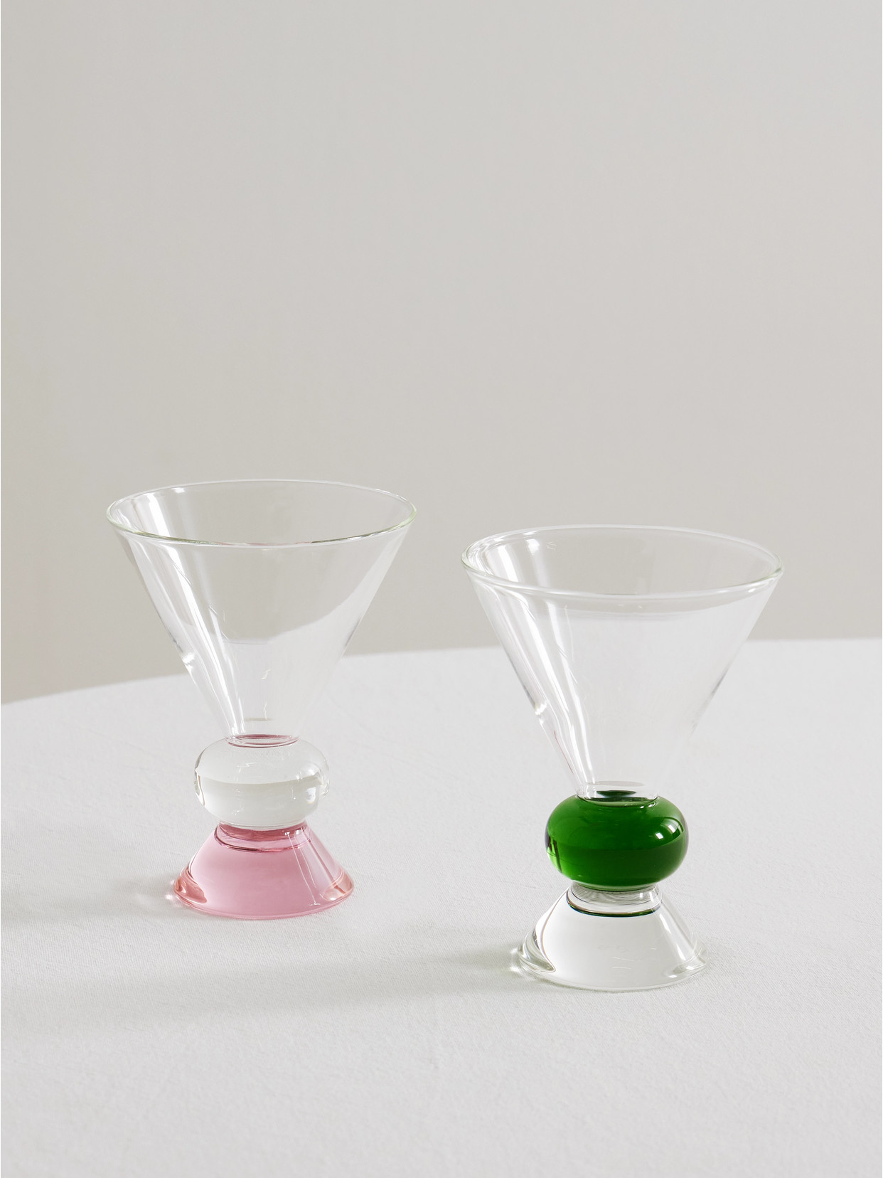 Sophie Lou Jacobsen + Ghia Totem Set Of Two Glasses In Multi