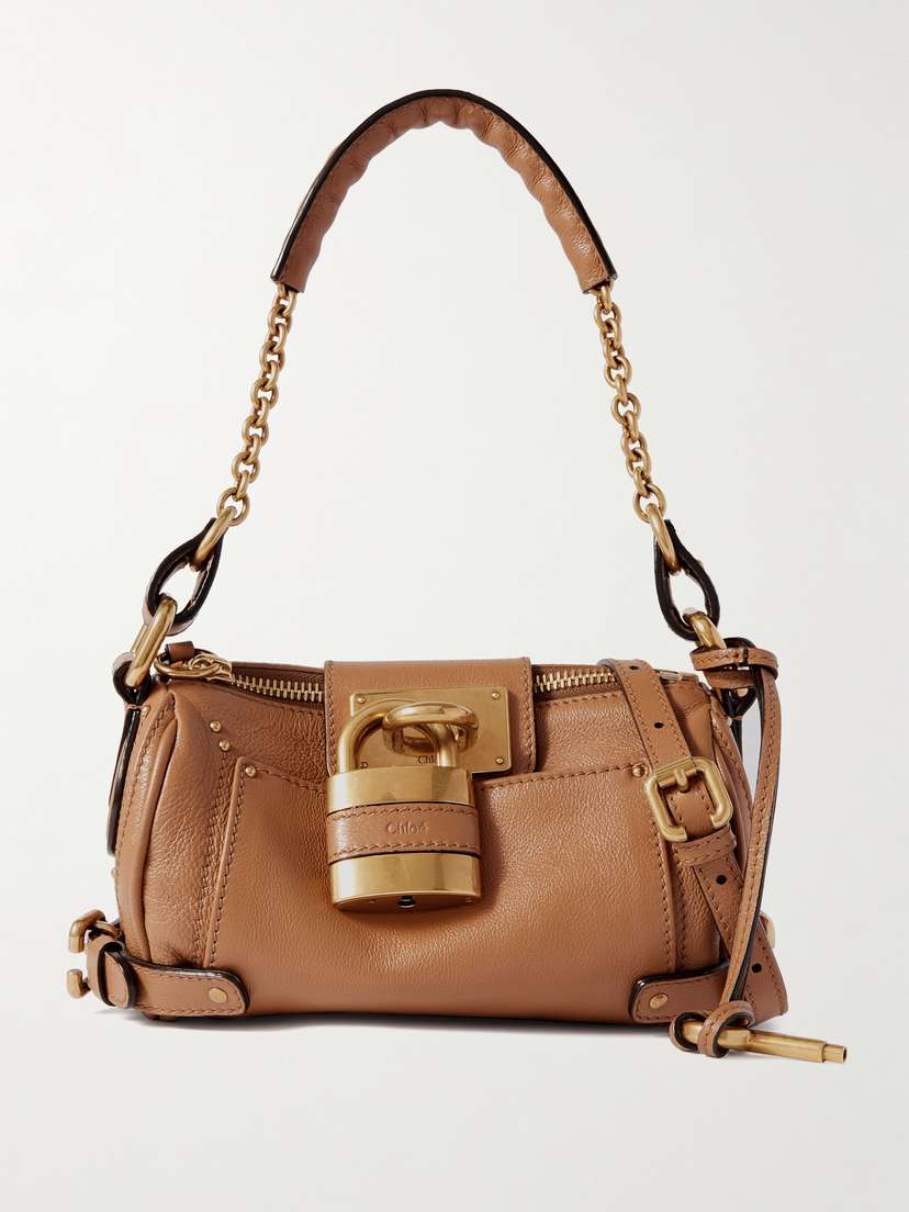 Chloé Paddington Textured-leather Shoulder Bag
