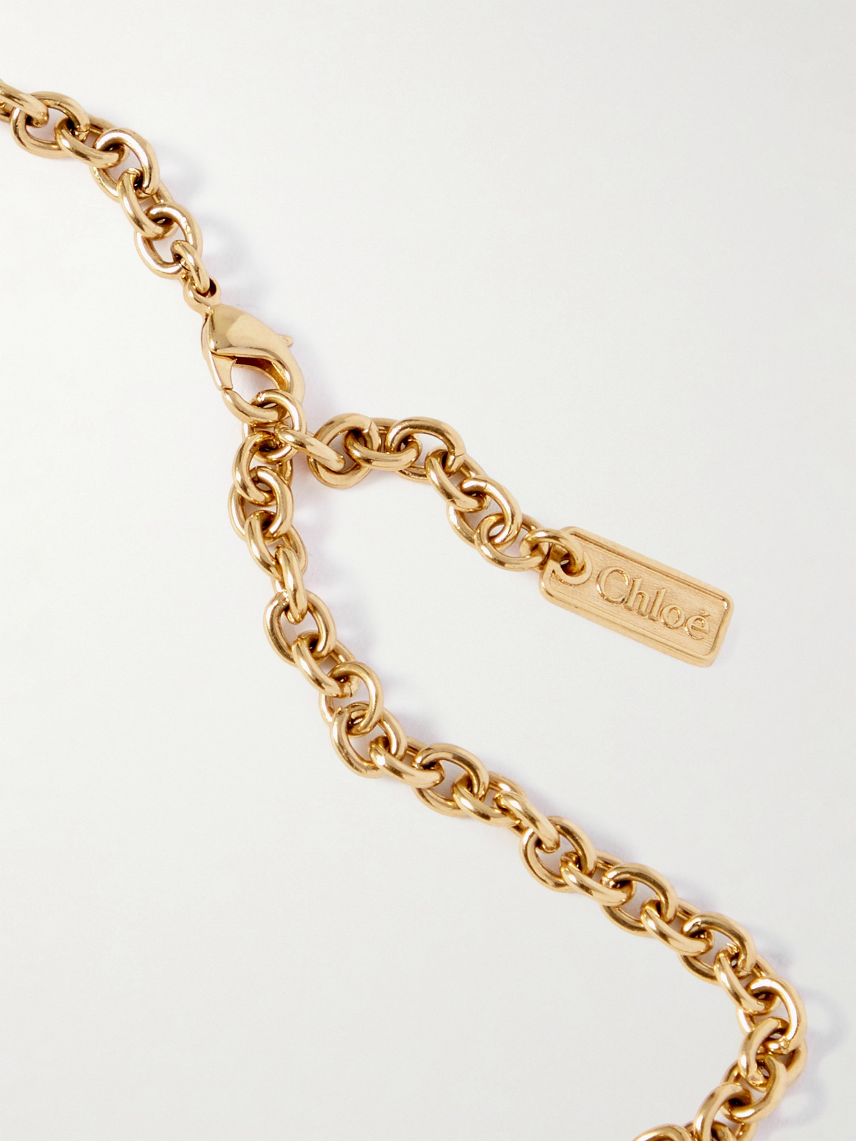 Chloé Gold-tone Faux Pearl Necklace