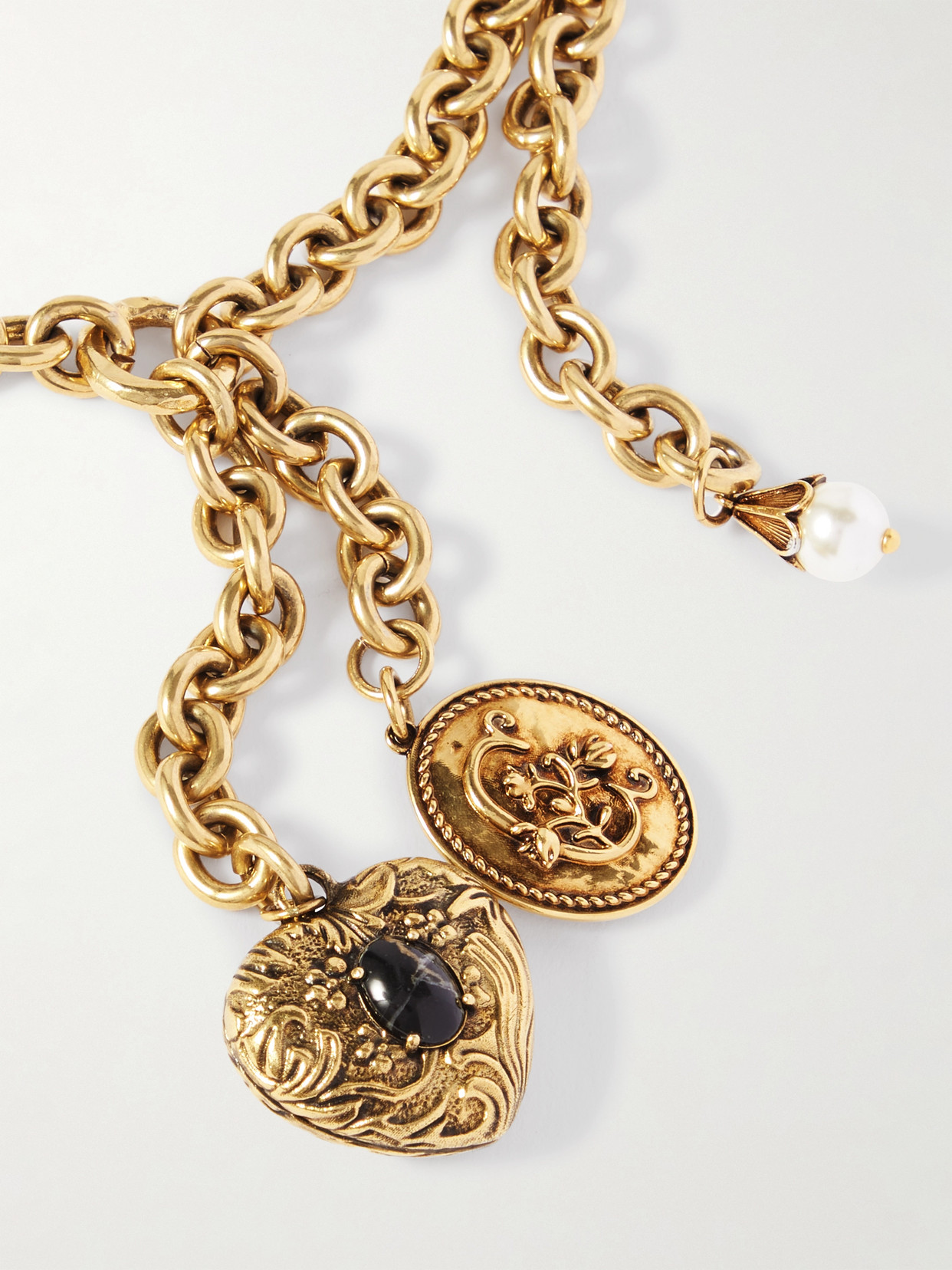Chloé Embellished Gold-tone Chain Belt In Gold