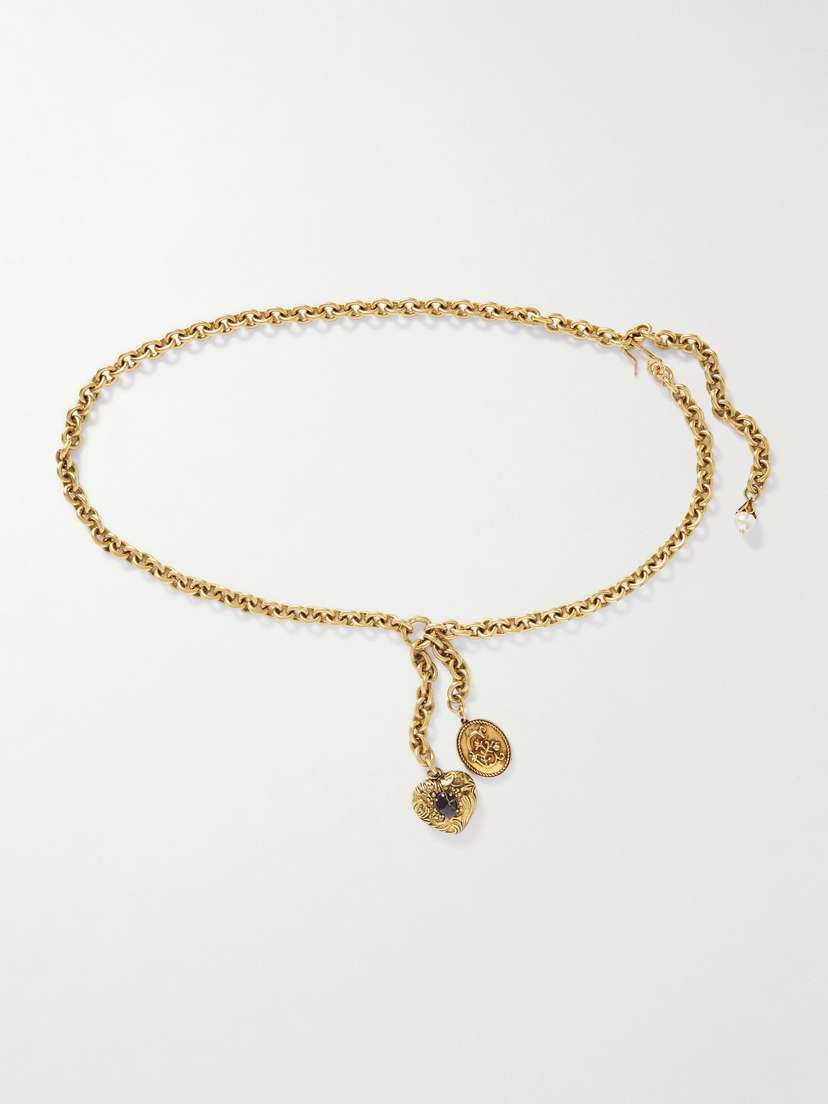 Chloé Embellished Gold-tone Chain Belt