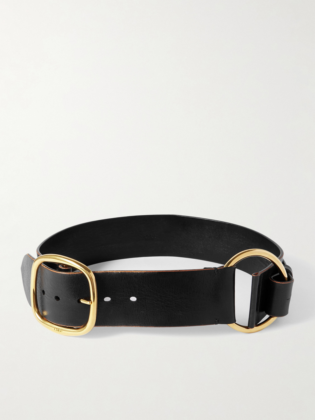 Chloé Leather Belt In Black