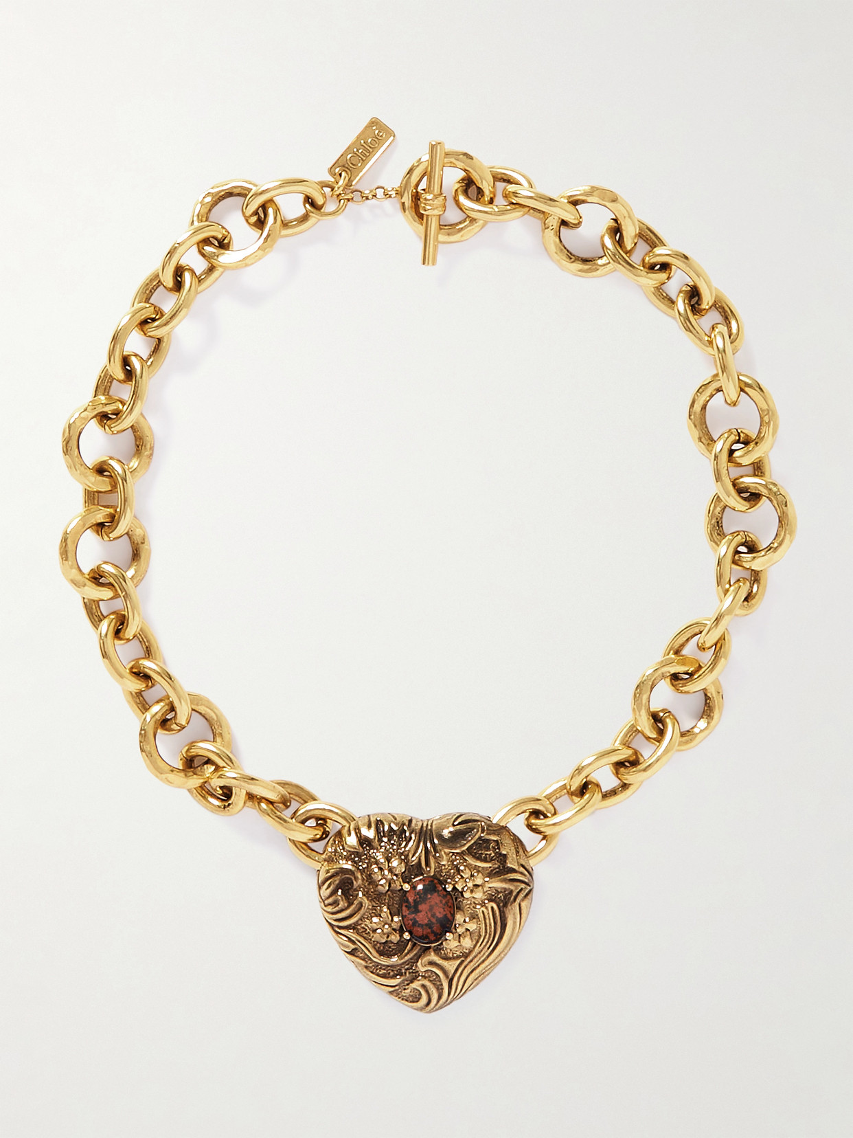 Chloé Gold-tone And Resin Necklace