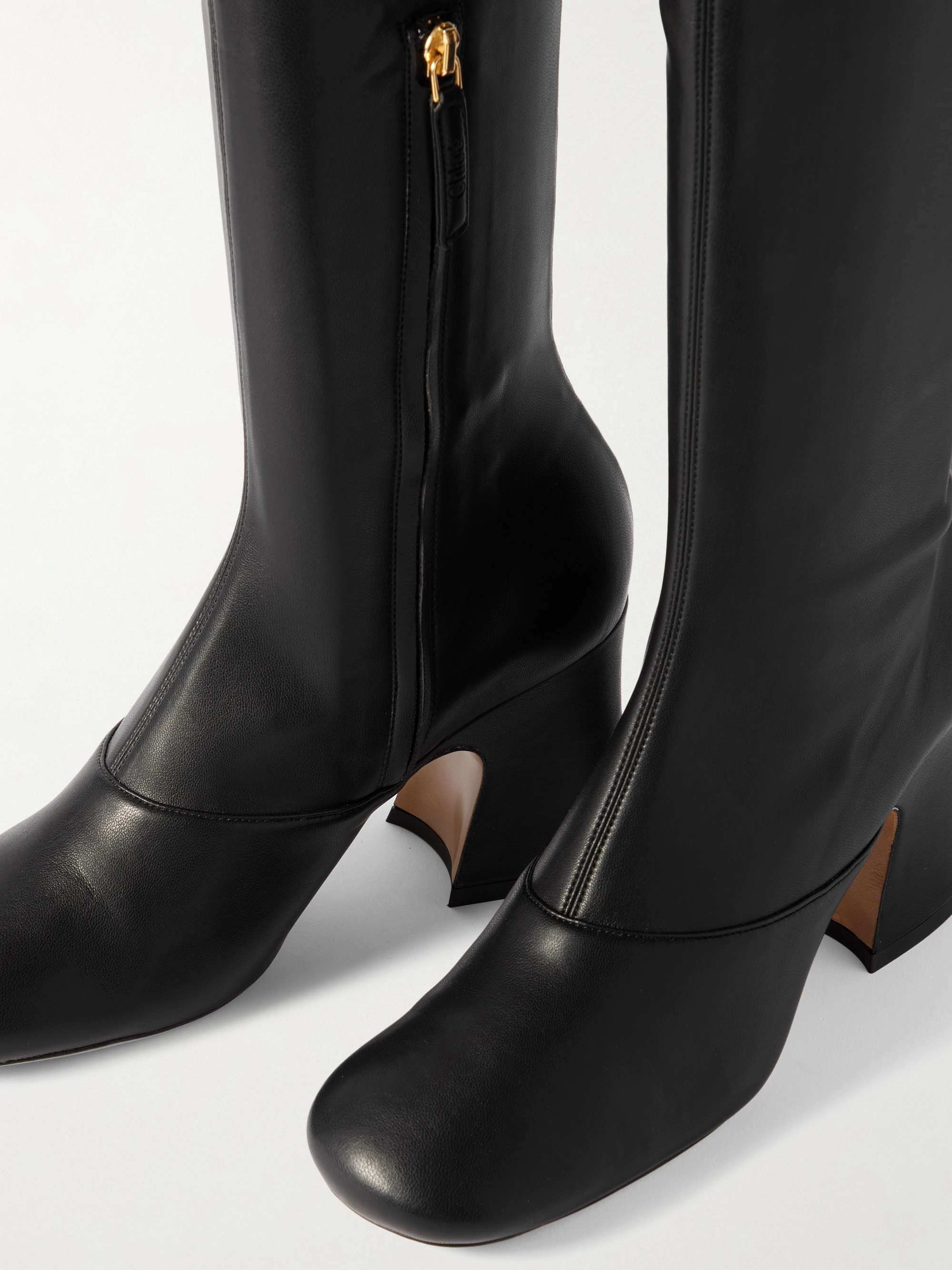 CHLOÉ Janis レザー ニーハイブーツ | NET-A-PORTER