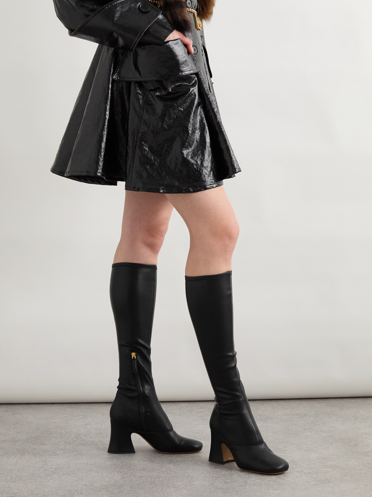 Chloé Janis Stretch Over-the-knee Boot In Black