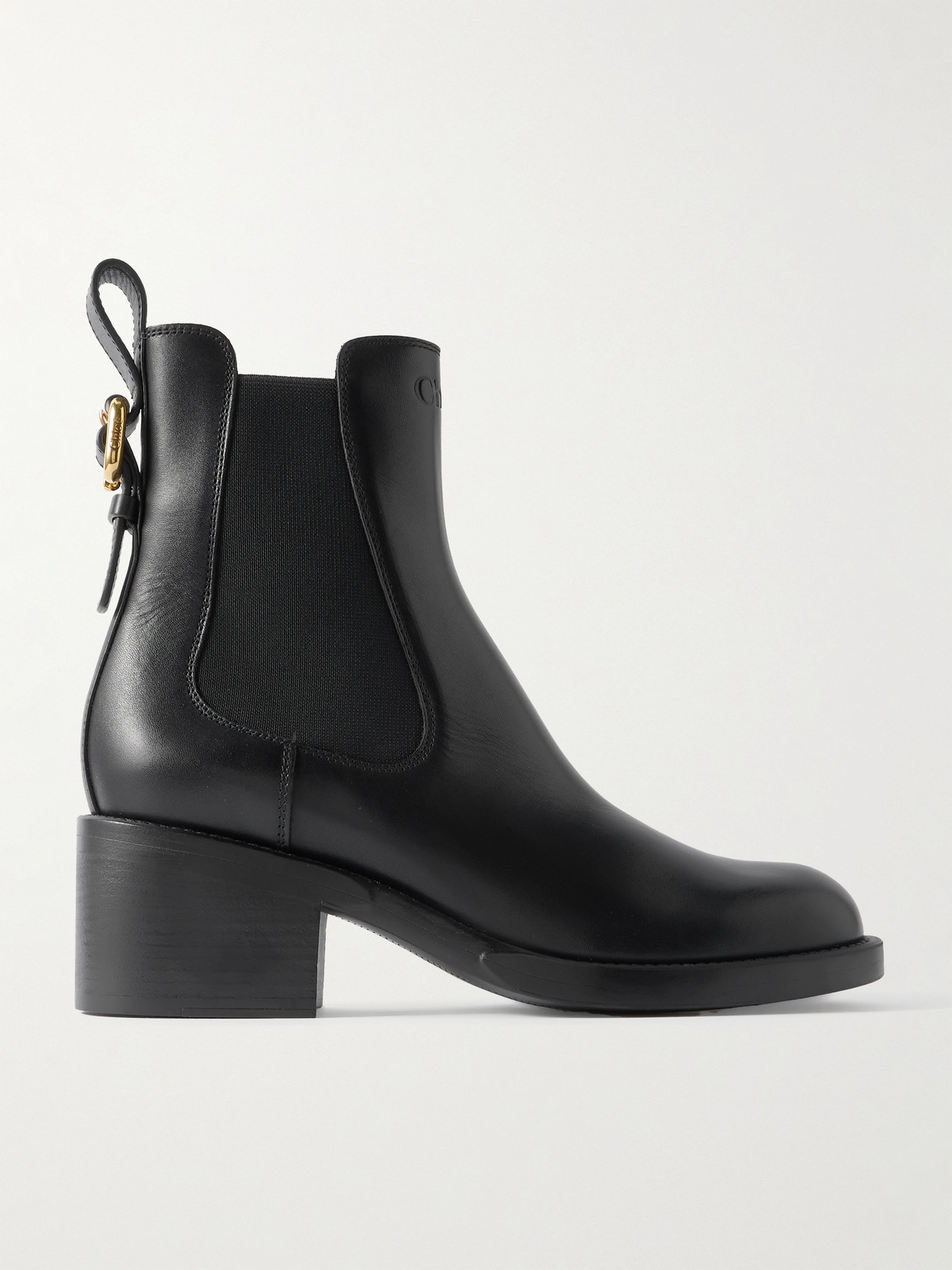 Chloé Dakota Buckled Leather Ankle Boots In Animal Print