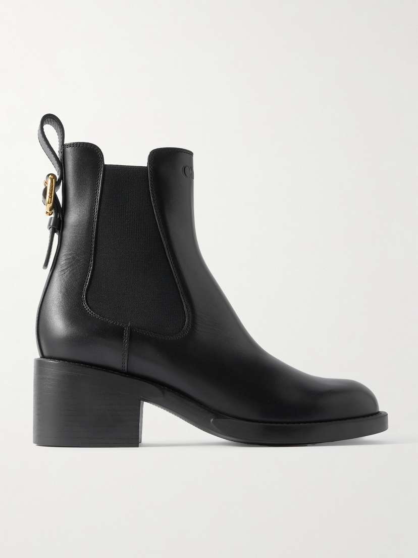 Chloé Dakota Buckled Leather Ankle Boots