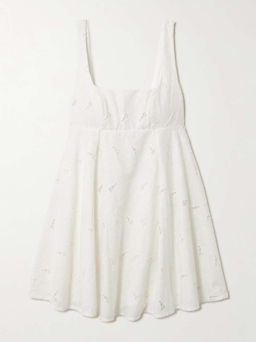 Faithfull Lovis Broderie Anglaise Poplin Mini Dress