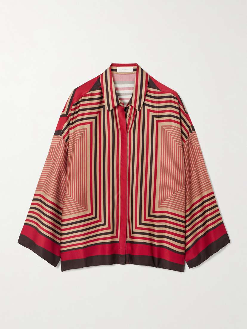 Faithfull Cora Printed Satin Shirt