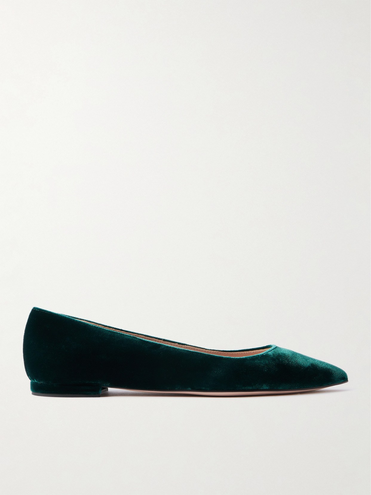Gianvito Rossi Gianvito Suede Ballet Flats In Green