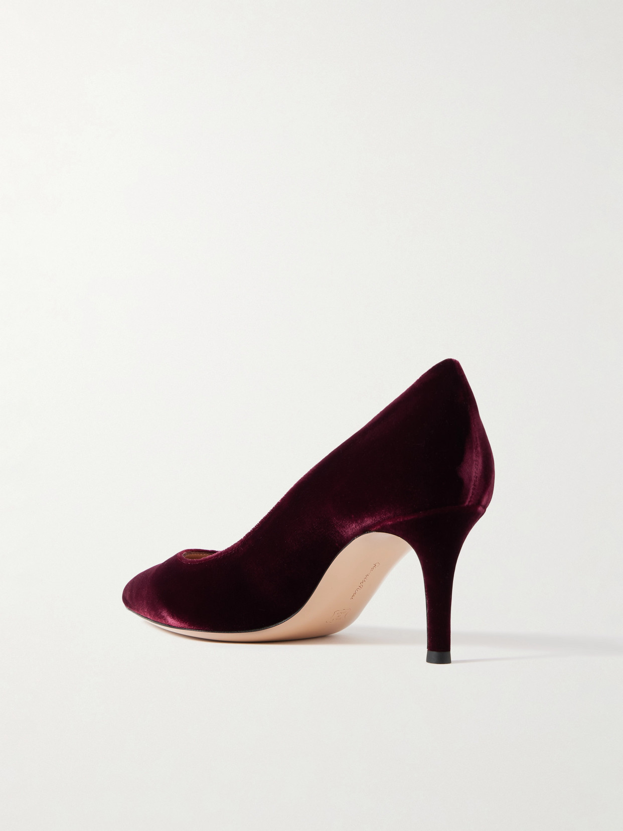 Gianvito Rossi Gianvito 70 Velvet Pumps In Burgundy