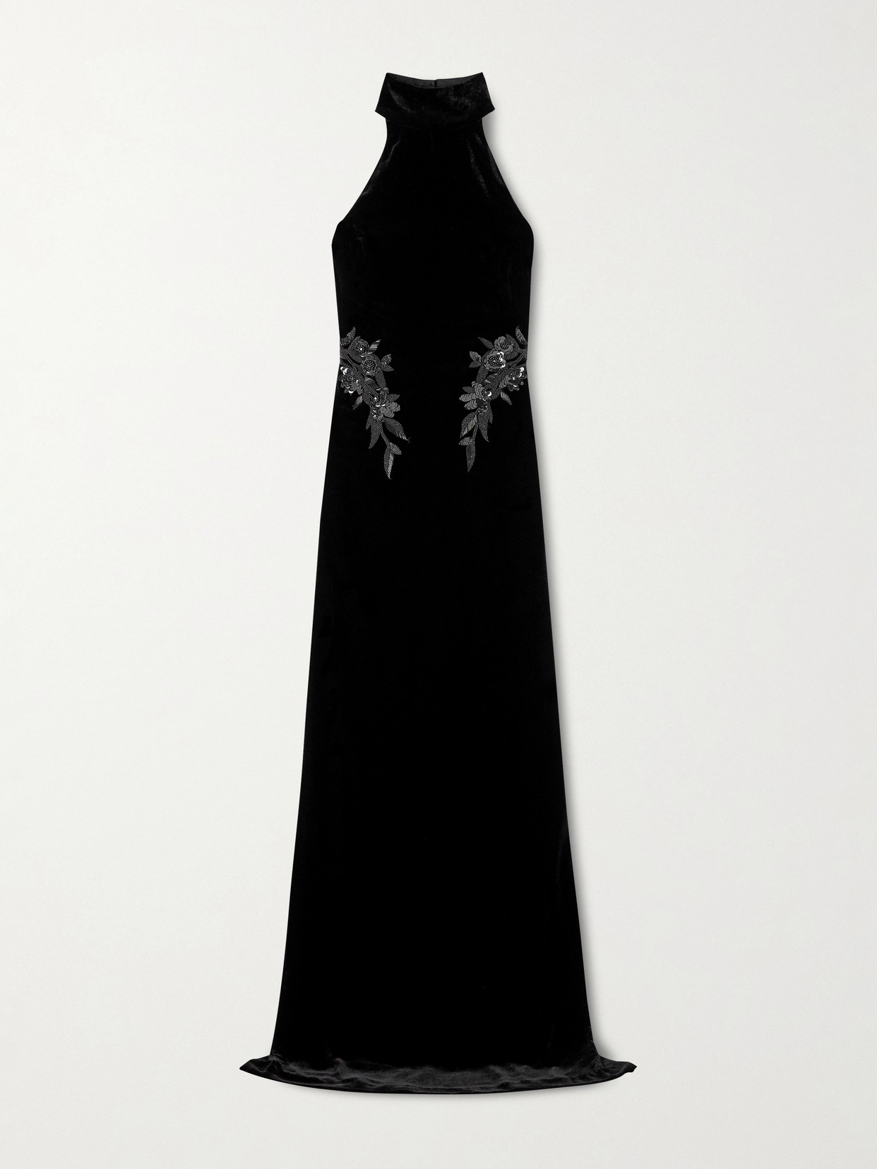 Zuhair Murad Embellished Velvet Gown In Black