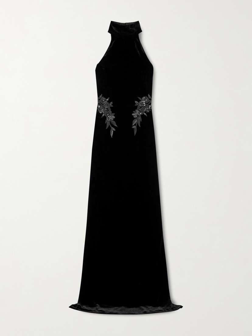 Zuhair Murad Embellished Velvet Gown