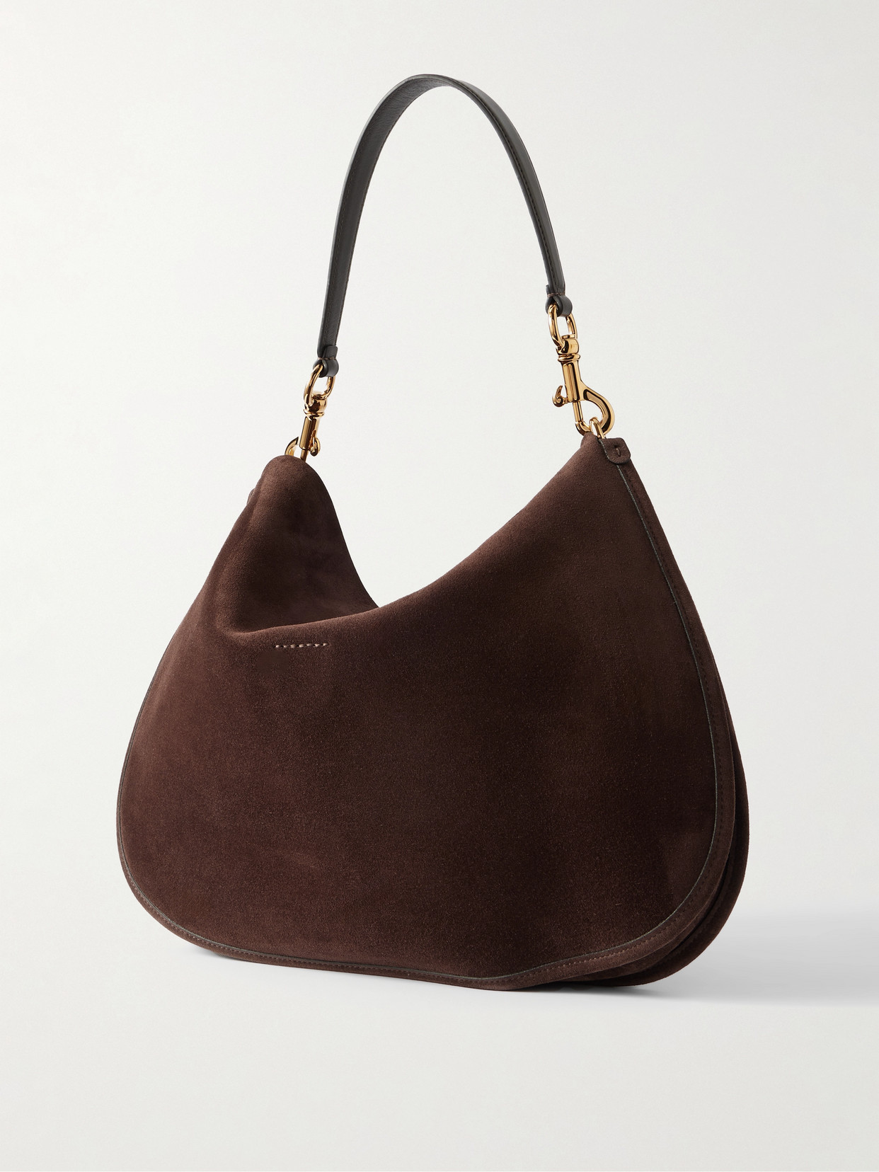 Etro Suede Shoulder Bag In Brown
