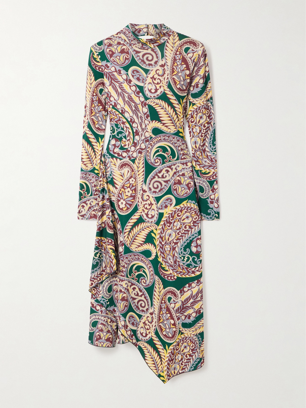Etro Paisley Print Dress In Brown