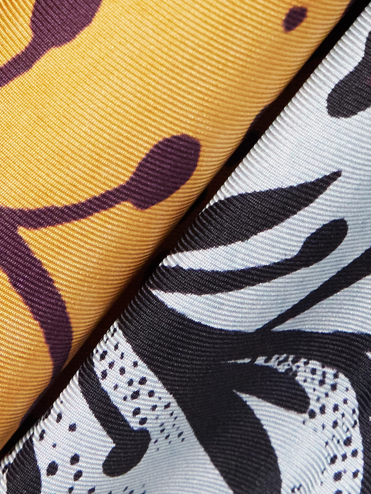 La Doublej Printed Silk-twill Maxi Skirt In Purple