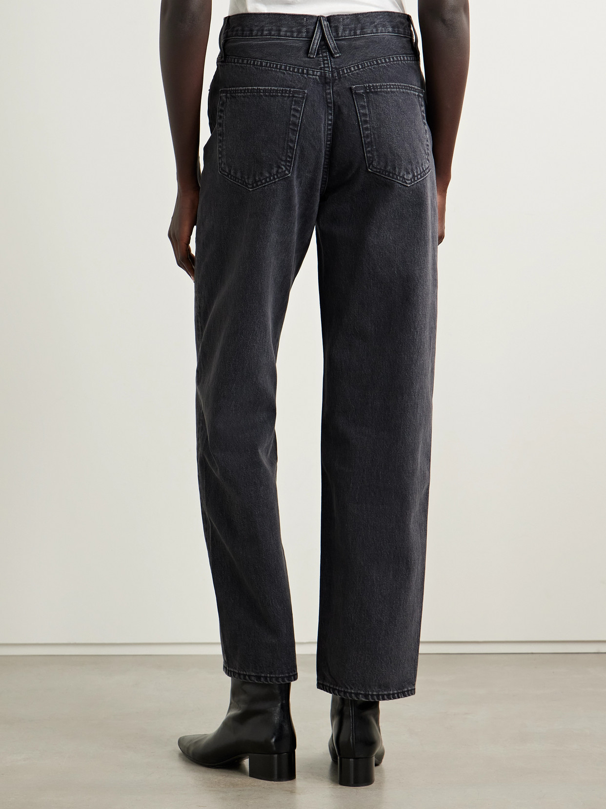 Slvrlake Koko High-rise Straight-leg Jeans In Black