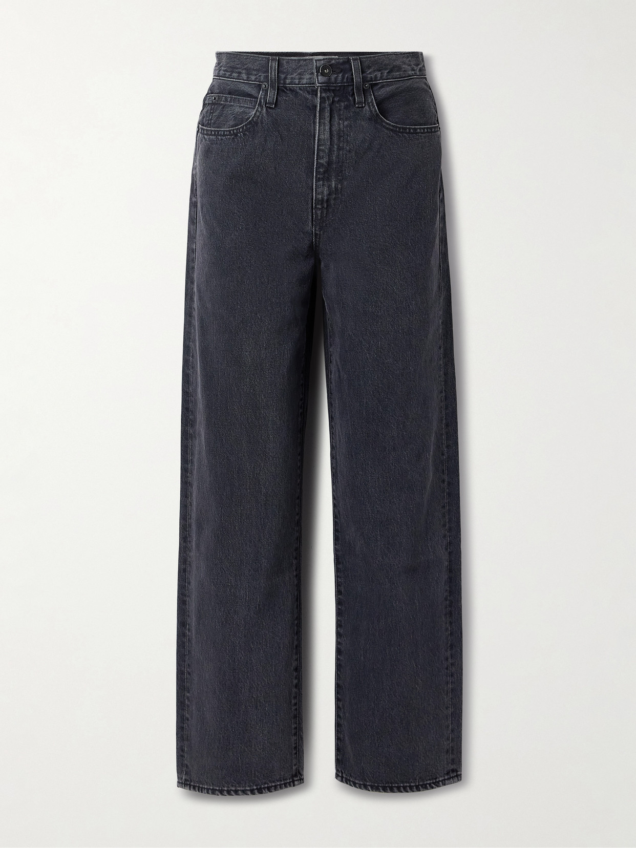 Slvrlake Koko High-rise Straight-leg Jeans In Black