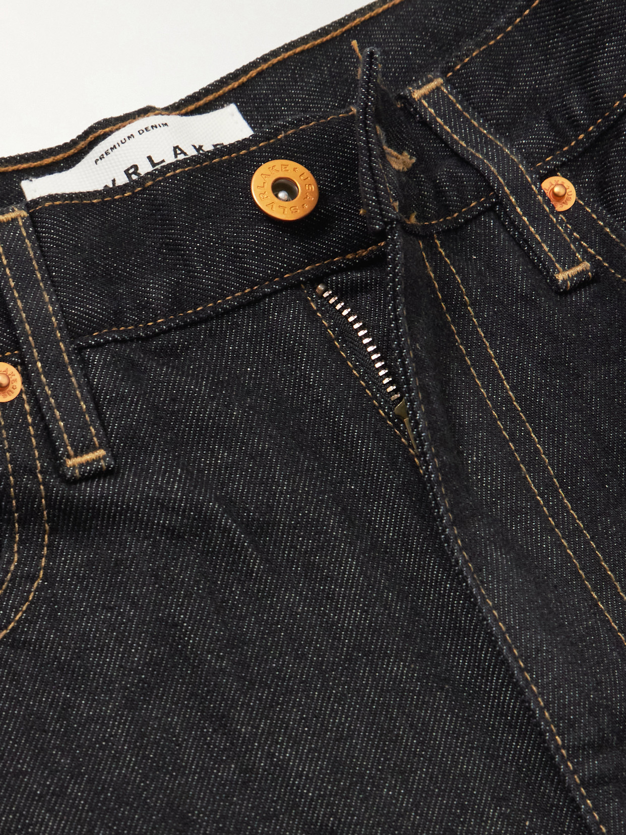 London High-Rise Straight-Leg Jeans