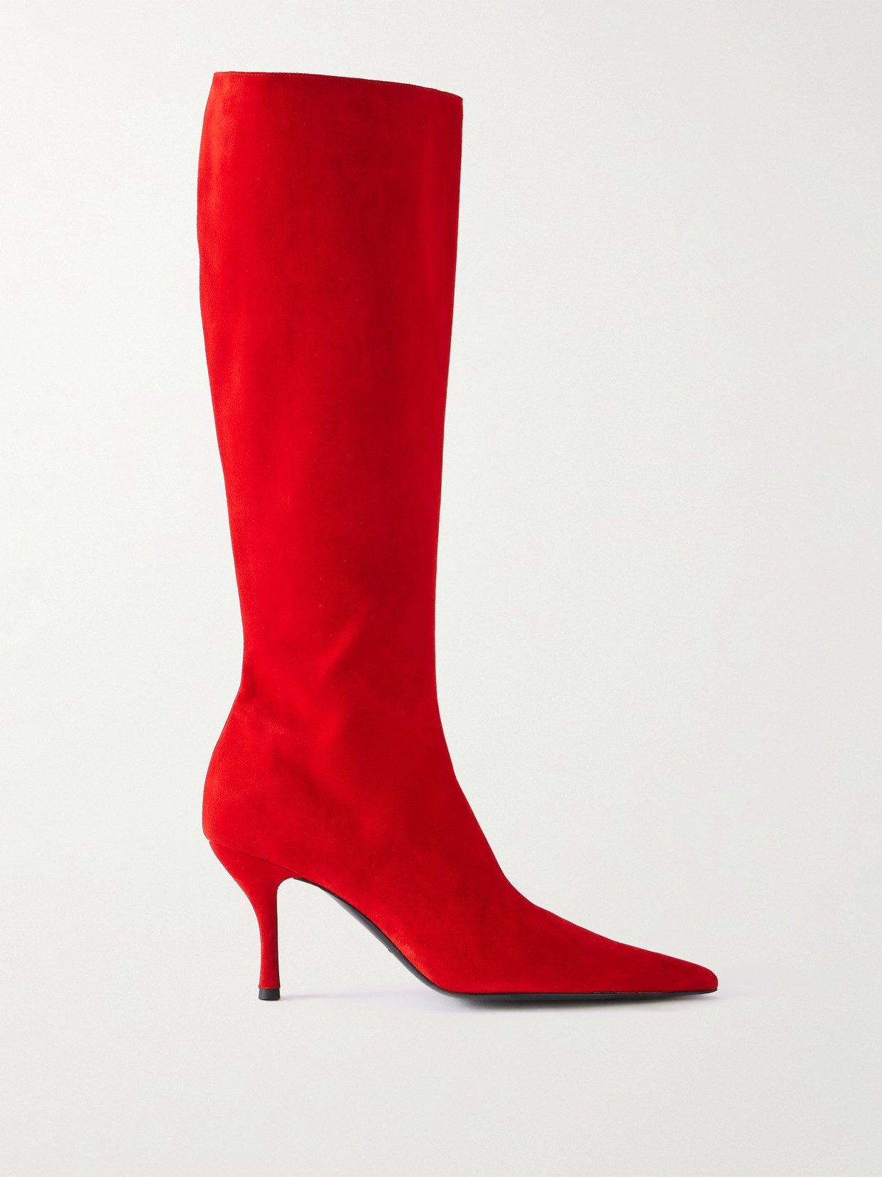 Magda Butrym Suede Knee-high Boots In Red