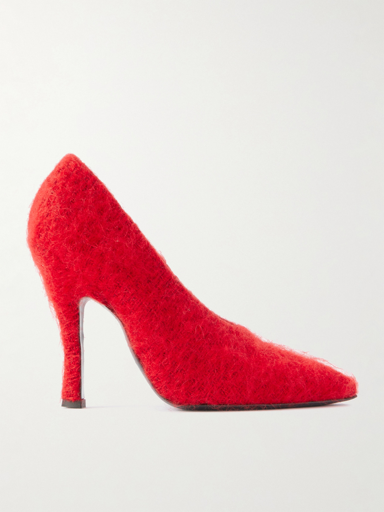 Magda Butrym Loom Tweed Pumps In Red
