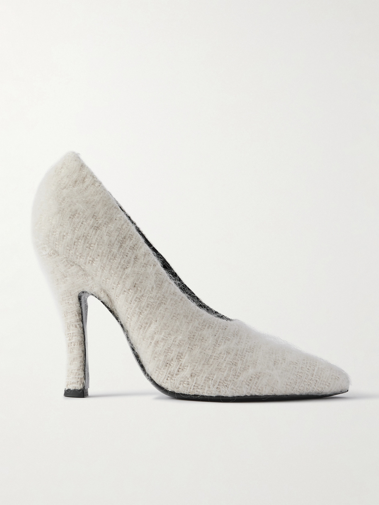 Magda Butrym Brushed-knit Pumps In White