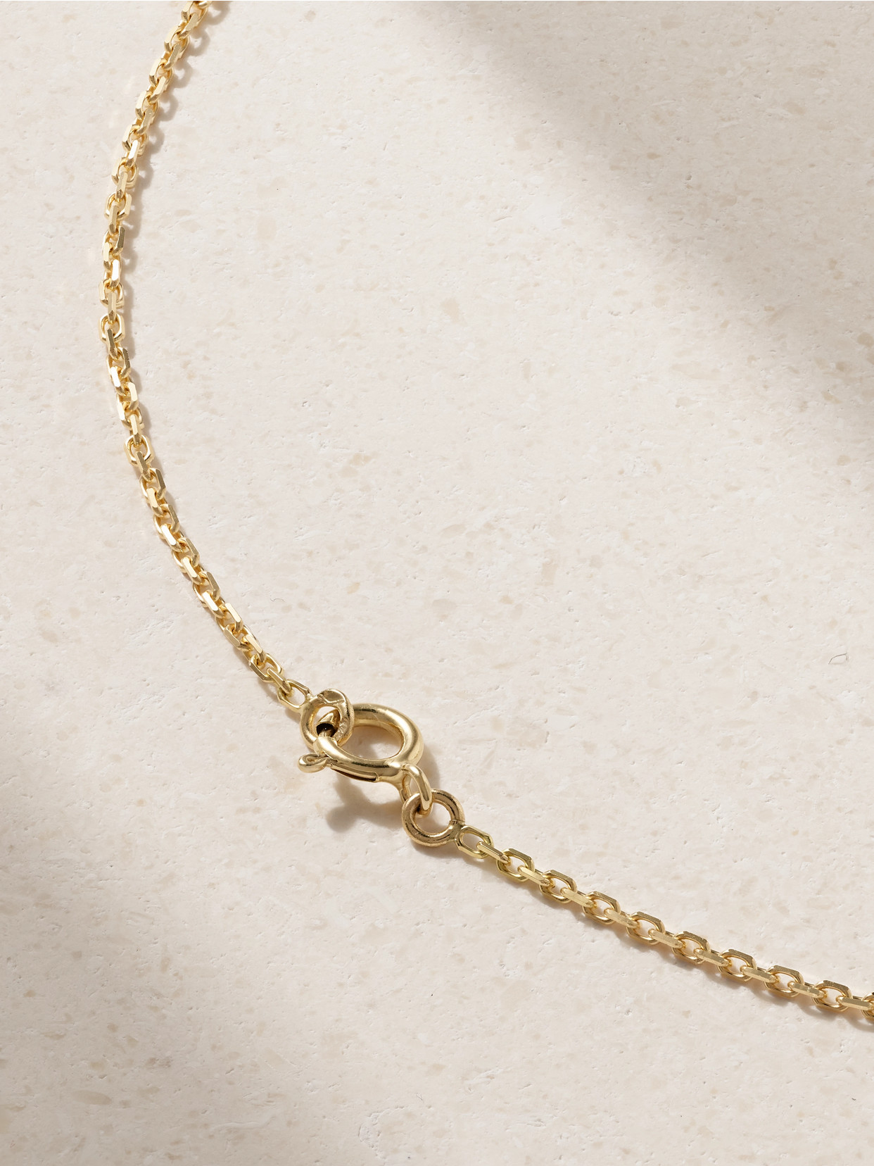 Yvonne Léon Minaudière Ovale 9 And 18-karat Gold Diamond Necklace In Gold