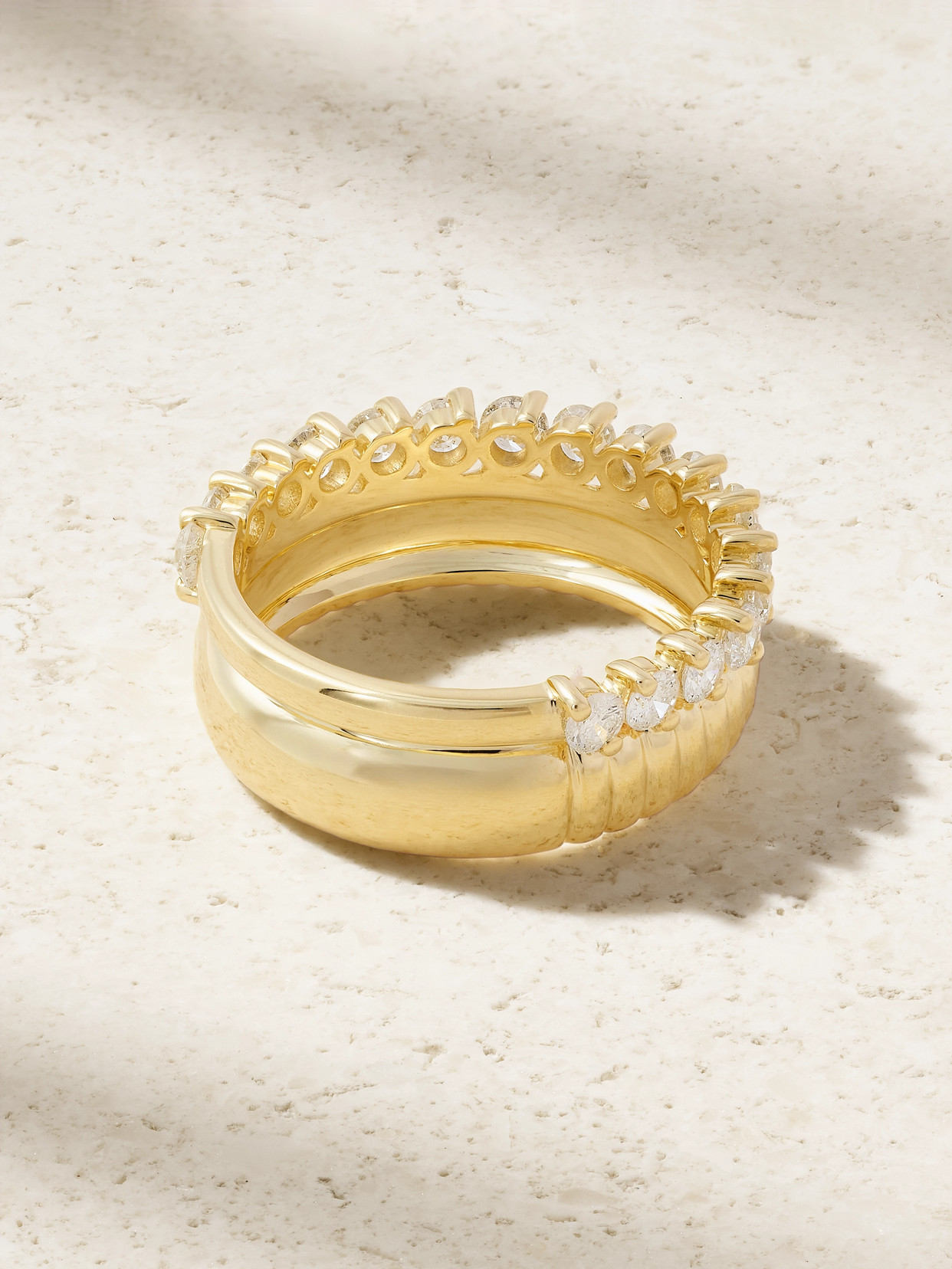 Yvonne Léon Bouée 9-karat Yellow And White Gold Diamond Ring In Gold