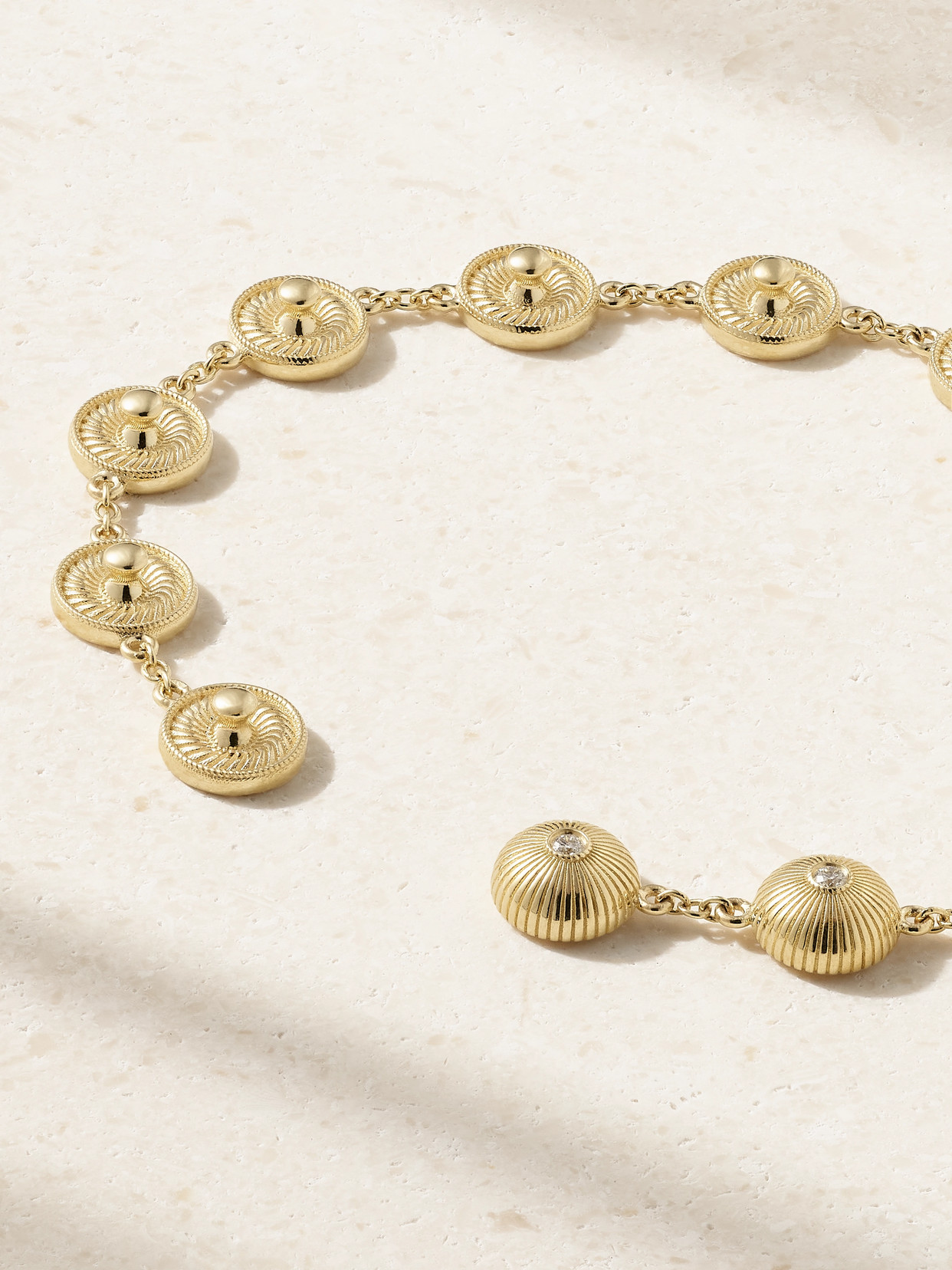 Yvonne Léon 9-karat Gold Diamond Bracelet In Gold