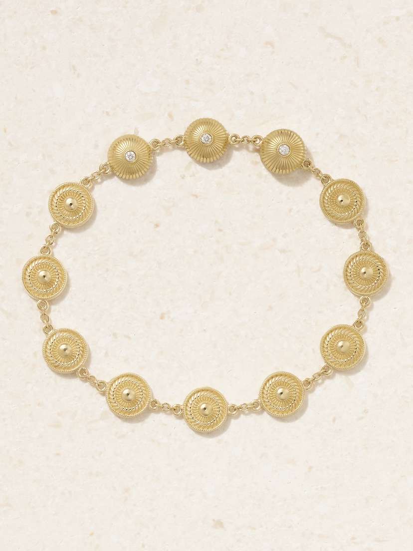 Yvonne Léon 9-karat Gold Diamond Bracelet