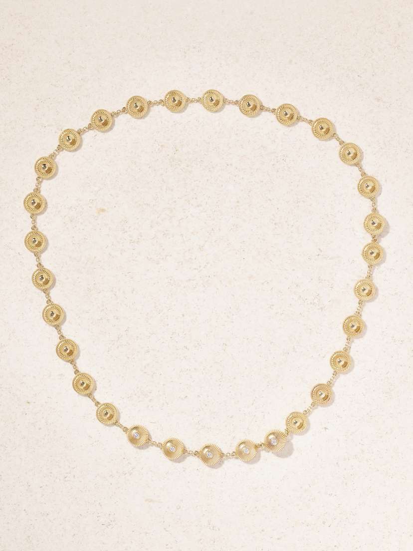 Yvonne Léon 9-karat Gold Diamond Necklace