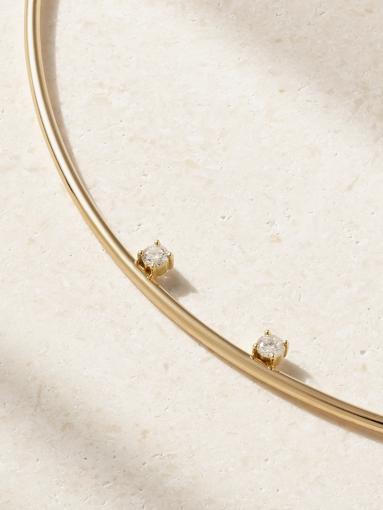 Yvonne Léon Crapaud 9-karat Gold Diamond Choker In Gold