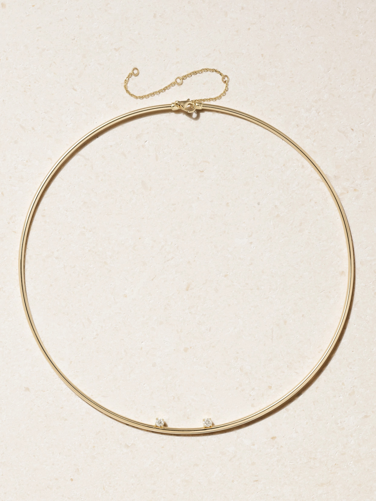 Yvonne Léon Crapaud 9-karat Gold Diamond Choker