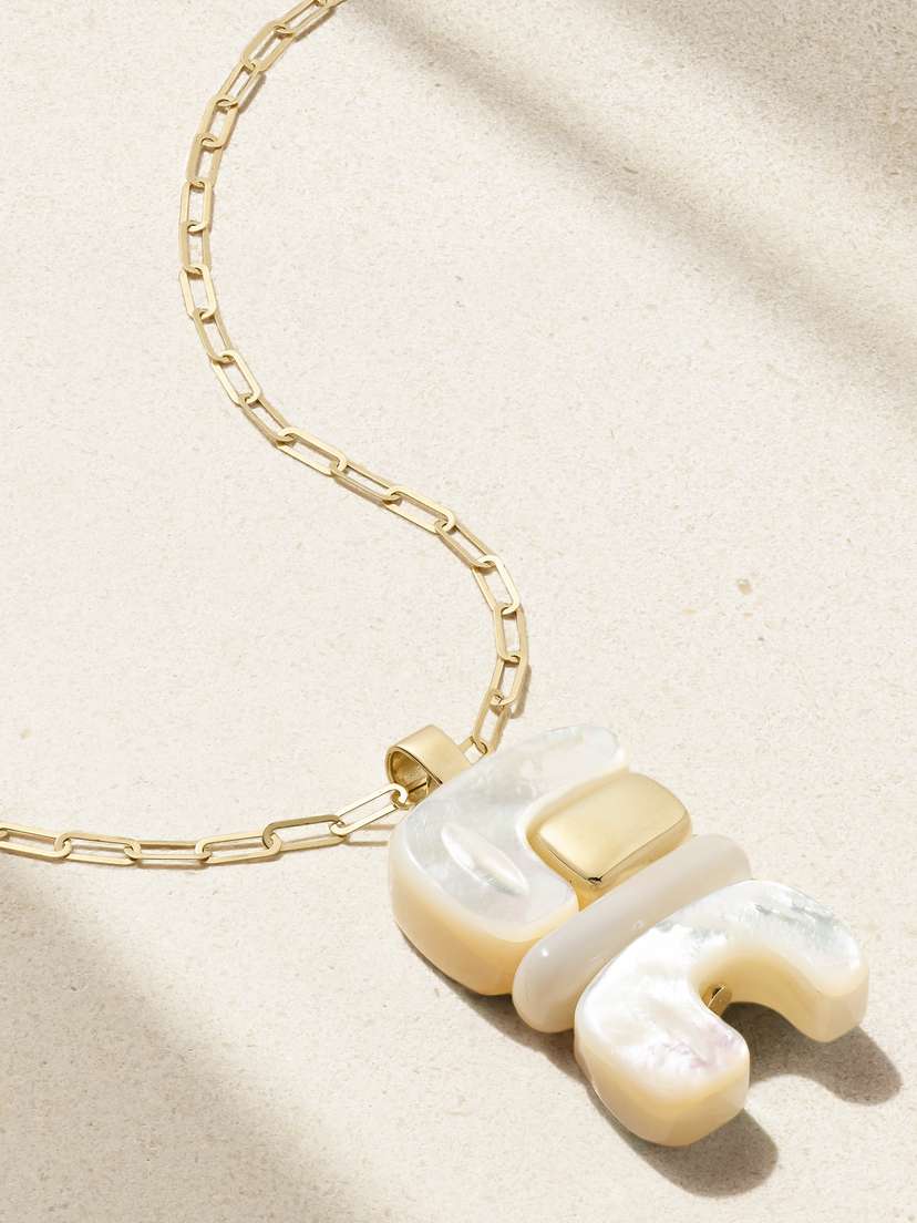 Joelle Kharrat Totem Gold Mother-of-pearl Necklace