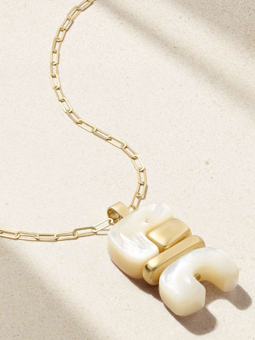Joelle Kharrat Totem Gold Mother-of-pearl Necklace