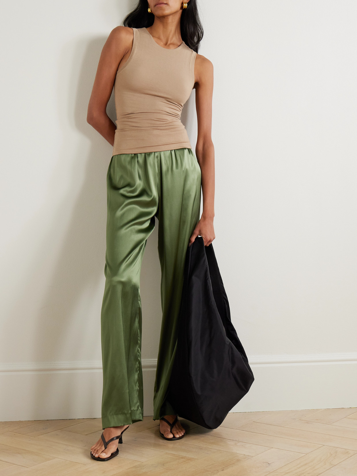 Éterne Modal-blend Jersey Tank In Nude