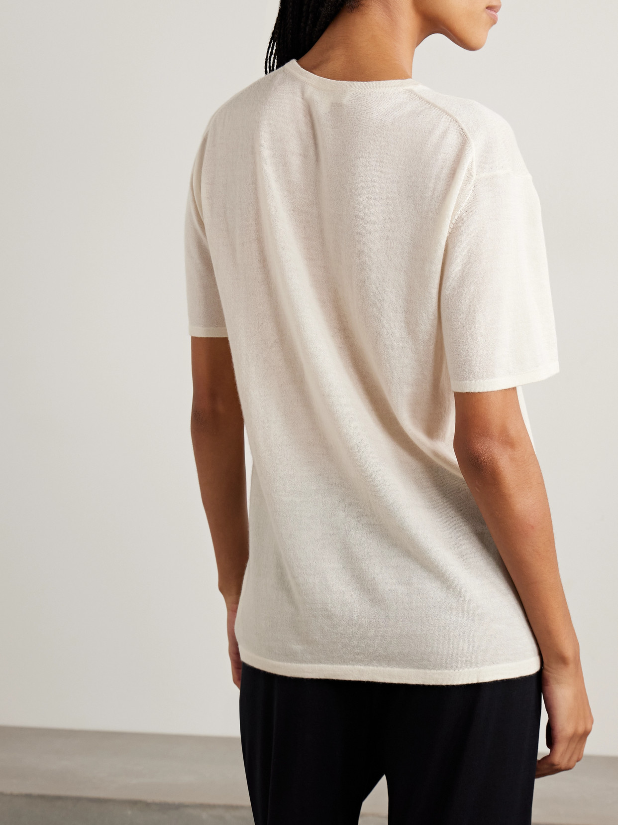 Éterne - Boyfriend Cashmere-Jersey T-Shirt