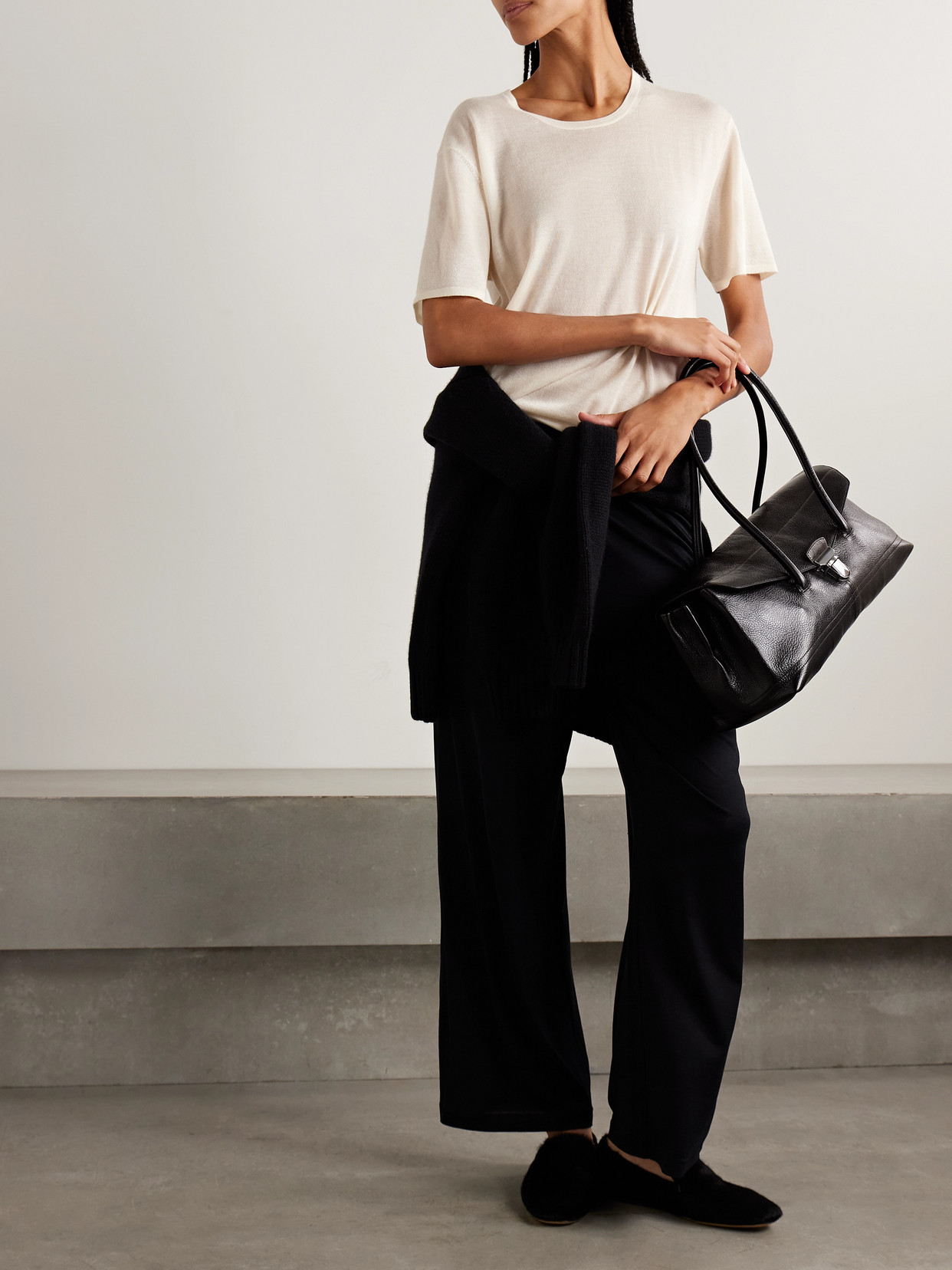 Éterne - Boyfriend Cashmere-Jersey T-Shirt