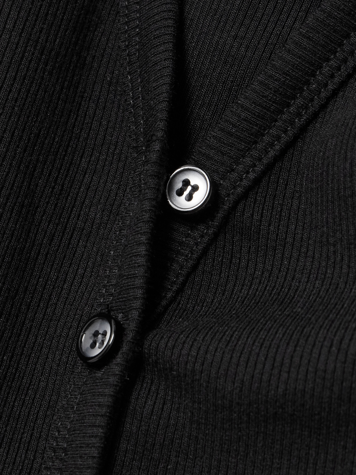 Éterne Ribbed Stretch Cotton And Modal-blend Cardigan In Black