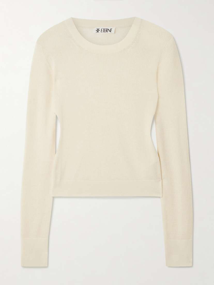 ÉTERNE Clark Ribbed Cashmere Sweater