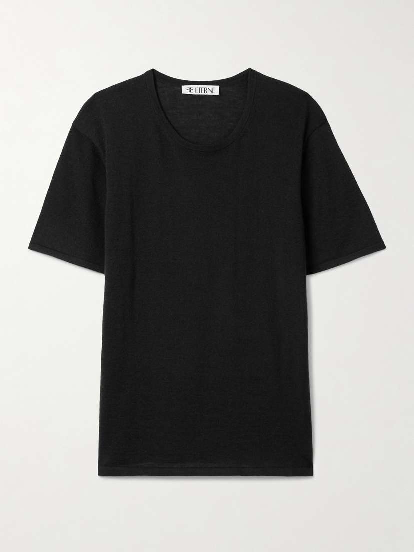 ÉTERNE Boyfriend Cashmere-jersey T-shirt
