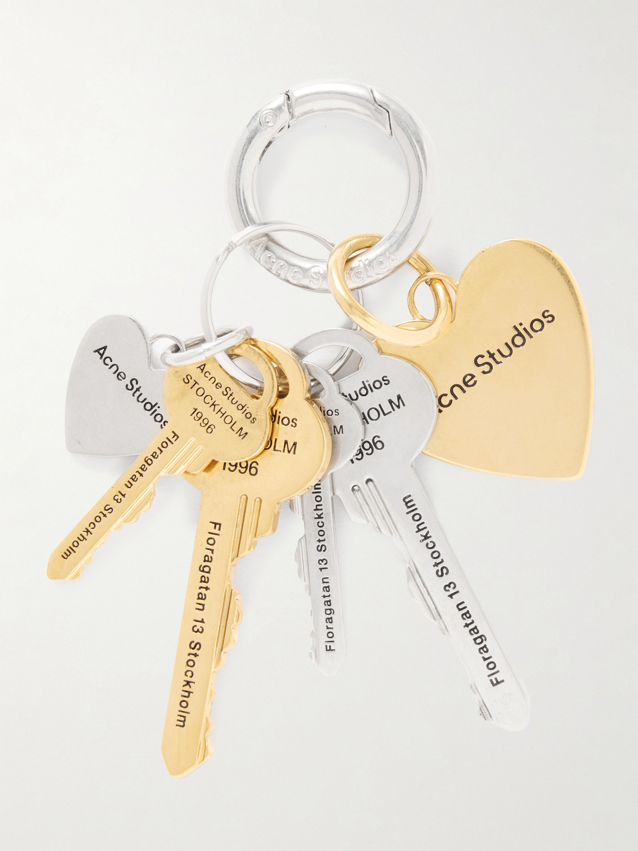 Acne Studios Silver- And Gold-tone Keyring