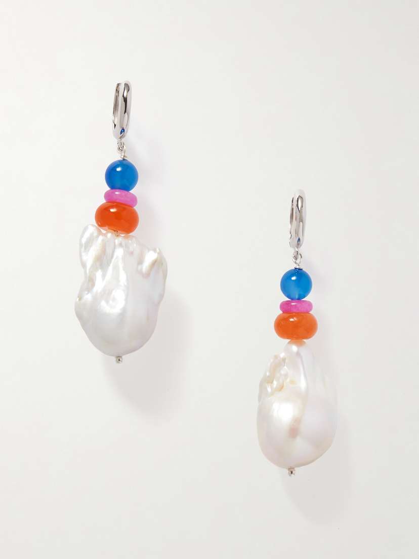Gohar World Turkish Delight Silver Multi-stone Earrings
